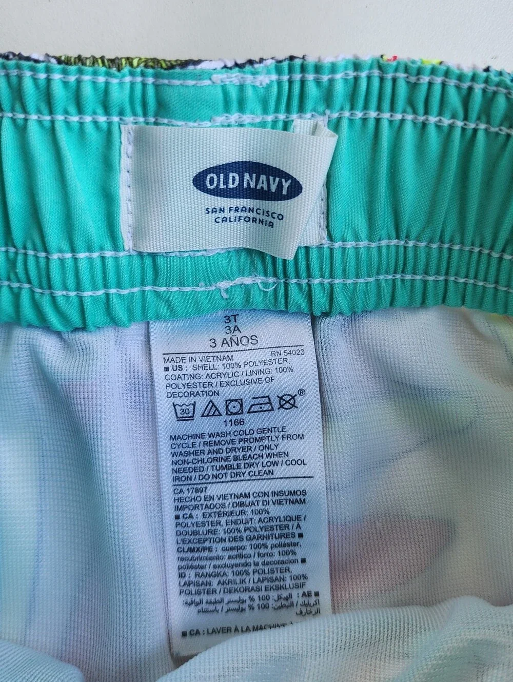 Lot Of 7 Toddler Boys Janie Jack Linen Swim Trunks Shorts Mixed Old Navy Sz 3T